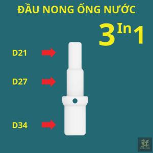 Đầu Nong Ống PVC ĐIỆN & NƯỚC 3 Trong 1 - Phụ Kiện Sửa Ống Nước Ống Điện