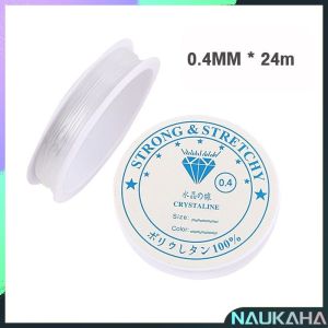 NAU.K Transparent Elastic Crystal Line Beading Cord String Wire Thread Elastic Clear Nylon
