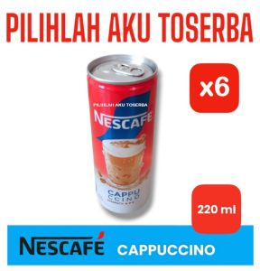 Kopi Nescafe Kaleng CAPPUCCINO Can 220 ml (1 PAKET ISI 6 )