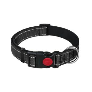 OUTOPEN Adjustable Reflective Dog Collar Safety Buckle Nylon Pet Neck Strap Durable Breathable Pet Safety Collar Walking The Dog