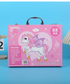 Spidol Akrilik Set 113pc Spidol Cat Air Crayon/ Alat Lengkap Dengan Spidol, Pensil Warna, Cat Air/ Box Alat Lukis Crayon Anak Koper Set 113 Pcs - Blenda Colouring. 