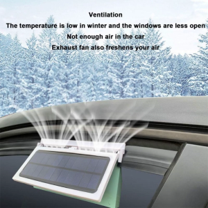Solar Powered Fan Energy Saving Window Exhaust Fan Air Circulation Cooler Car Inside Summer Cooling Radiator