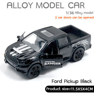 1:36 Scale Alloy Pickup Truck Model Simulation Pull Back Car Openable Door Collection Ornament Kids Boys Toys