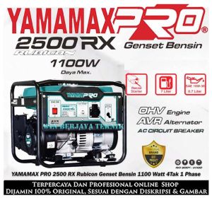 YAMAMAX PRO 2500 RX Genset Bensin 4 Tak 1100 Watt Mesin Generator Rubicon 4Tak 1100Watt 25000RX