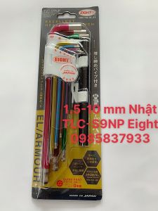 [Freeship+quà tặng 19k] Bộ lục giác màu tay công lực Nhật 1.5-10 mm TLC-S9NP Eight Nhật tại Máy NTT dùng vặn ốc chìm dễ dàng hiệu quả an toàn