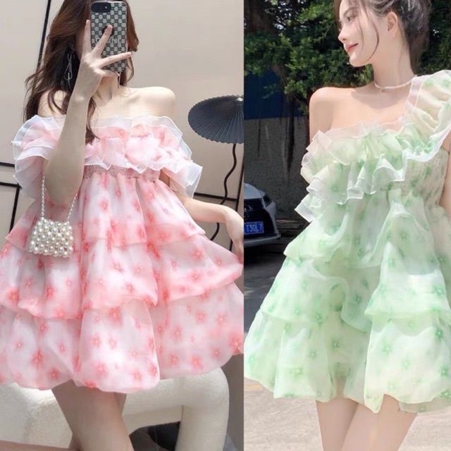 Đầm babydoll nữ Ulzzang màu hồng AK1503 - Đầm, váy nữ | ThờiTrangNữ.vn