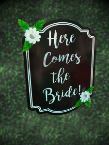 Here Comes the Bride Wedding Sign
