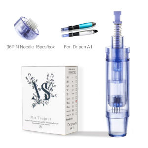 15pcs/box 12/36/42Pin Round nano Dr Pen A1 Needle Microneedling Cartridges Replacement Derma Stamp Tip for Mesotherapy Skincare