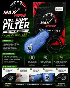 Max Rpm Fuel Pump Filter With 2 O-ring For Click 125