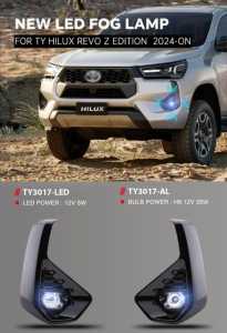 FOGLAMP FOG LAMP LAMPU KABUT LAMPU BUMPER DEPAN LED TOYOTA HILUX 2024 2025UP BOLAMP LED TERANG PUTIH