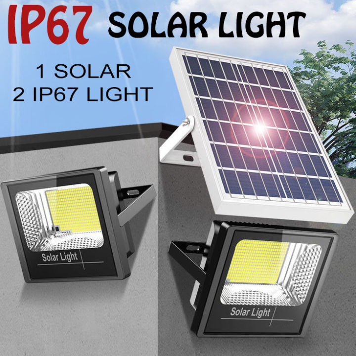 Double IP67 Solar Light With One Solar Panel 100W, 200W, 300W And 500W