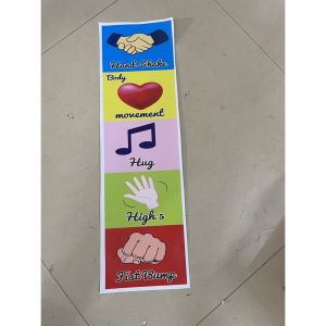 Decal chào hỏi Hug tiếng Anh Trang trí lớp học