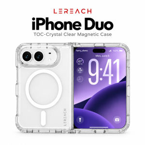 Ốp lưng từ tính Cho iPhone Duo Fold Bảo Vệ Camera Trong Suốt Chống Sốc CA1001