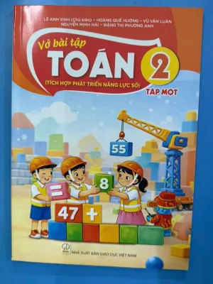 Sách Vở Bài Tập Toán 2- tập một- Tích hợp phát triển năng lực số (Kèm nilon bọc sách nhãn tên)