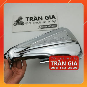 Chụp bầu gió xe Nozza đời đầu năm 2011 2012 2013 ốp pô e lọc gió inox crom - phụ kiện trang trí đồ kiểng Yamaha