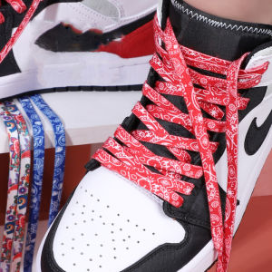 1 Pair Colorful Shoelaces Trend Fruit Flower Elements Flat Shoelace Washable Without Fading Men And Women Universal Shoe Laces