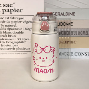 TUMBLER TERMOS MINI MOTIF ANIMAL DENGAN SEDOTAN VACUUM CUP HOT & COOL 400 ML STAINLESS STEEL 316 / TERMOS TAHAN PANAS & DINGIN / BOTOL MINUM TERMOS AIR ANAK
