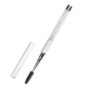 HUNIU Radian có thể điều chỉnh Cọ mascara ghép Có Nắp Răng lược tròn Cọ lông mi dạng ống Dụng cụ chải lông mi Ống tái sử dụng Lược chải lông mi Phụ nữ