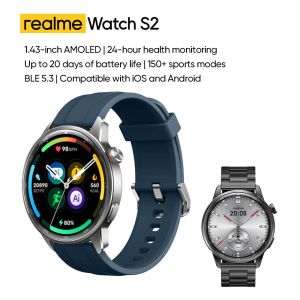 Rewlme Watch S2 Super Al Engine ，Ultra large 1.43" AMOLED display Up to 20 days of battery life 150+ Cloud Watch FacesIP68 Dust & Water Resistance，Comprehensive Sports& Health Monitor Global version