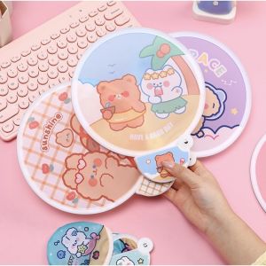 Kipas Lipat Tangan Mini Portable Plastik Souvenir Gambar Cute karakter kartun Lucu