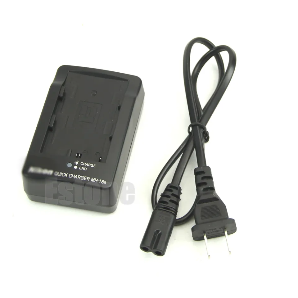 Battery Quick Charger MH-18A For Nikon EN-EL3e EN-EL3a D70 D80 D90 D300  D700 US