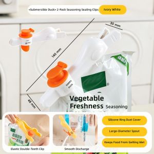 RA Cartoon Duck Bag Sealer Clip with Spout Kitchen Snack Food Storage Seal AR