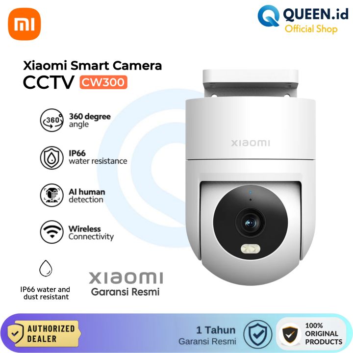 Xiaomi Mi CW300 Smart Camera IP WiFi CCTV Outdoor IP66 WaterProof  Lazada Indonesia