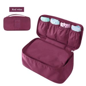 COD Portable Travel Bra Underwear Organizer Bag Case Waterproof Women Cosmetic Lingerie Bra Socks Storage Bag Luggage Wardrobe Drawer Organizer