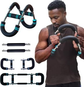 Twister Arm Trainer Adjustable Chest Workout Equipment for Men Women Home Gym Strength Training Muscle Builder 3-Level Resistance Full Body Exercise for Arms Back Shoulders Abs Portable Fitness Bar