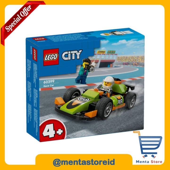 LEGO City 60399 Green Race Car Racing Driver Minifigures Winner Trophy ...