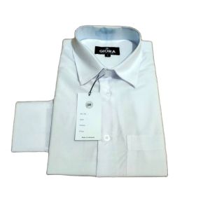 Kemeja Putih Casual Polos Reguler Lengan Panjang Pria Baju Basic Formal Nikahan Kerja seragam bahan katun