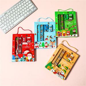 6-piece Stationery Set Portable Cartoon Student Stationery