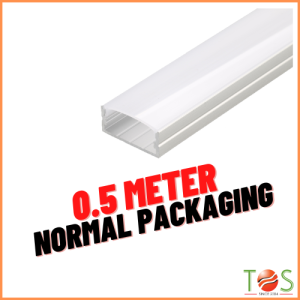LUMY【0.5M/1M/1.5M/2M】U Shape LED Light Strip Aluminium Profile LED Casing with Milky Diffuser Lampu LED - L204