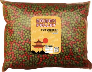 Makanan Ikan Mas Koki Pakan Pelet Ikan Mas Koki Raiden Pellet Refill 1kg Bawang Putih