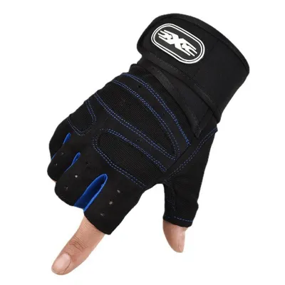 BHEM8 Gym Training Fitness Gloves Non-slip WristProtector Fishing Gloves High Quality Bodybuilding Workout Ridding Gloves Men Women