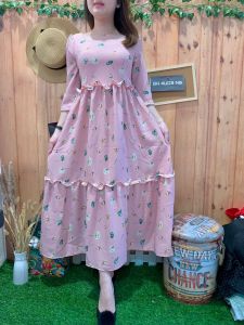 GHAUDENS LONG DRESS DANDELIONS FLOW RAMPLE 3011-9