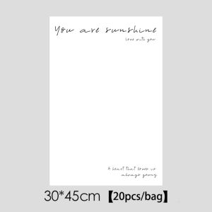20PCS Simple Gift Wrapping Paper Flower Bouquet Paper Packaging Printed Boquet Wrapper