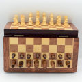 Luxury Magnetic Chess Set Traditional Wooden Folding Chess board Handwork Solid Wood Portable Chess Game. 