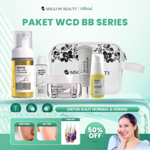 MS Glow Official - Paket Wajah Whitening Acne Luminous Ultimate Whiteningcell DNA - Free DTE Mini