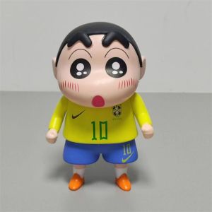 YOUSHI TOP Shin Chan Crayon Shin-chan Figure Anime Figure Soccer Stars Shinnosuke Nohara Figure Anime Figure 13cm Fans Collection