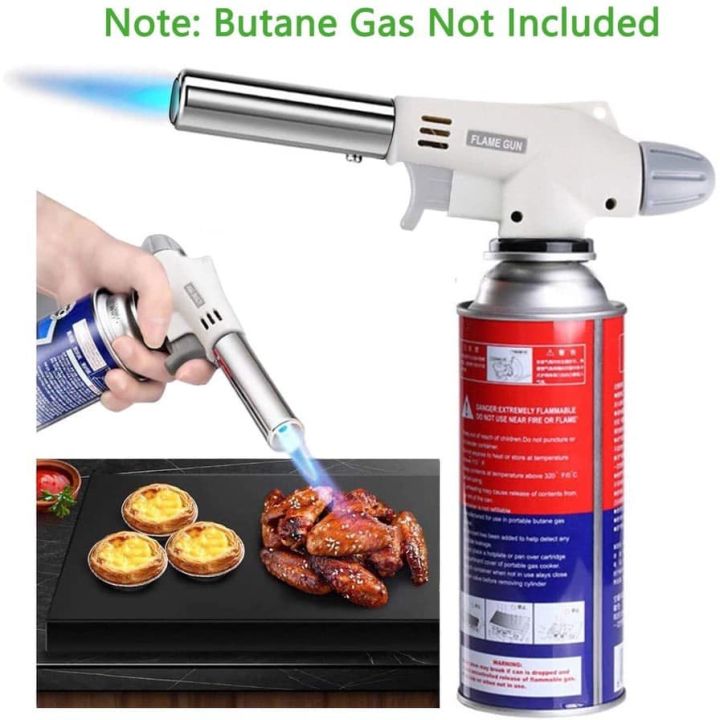 Automatic Camping Gas Torch Blowtorch Welding Flame Gun Food Gun Butane ...