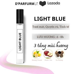 Nước hoa nữ mini Light Blue Intense thơm lâu hương biển tươi mát chính hãng D-parfurm