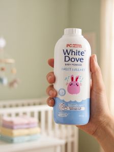 White Dove Baby Powder Sweet Lullaby 200g Mild Hypoallergenic DreamScentz Personal Collection