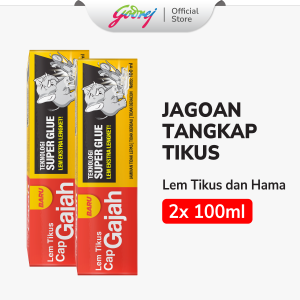 [Paket Promo Beli 2] Lem Tube Cap Gajah 100ml - Lem Tikus