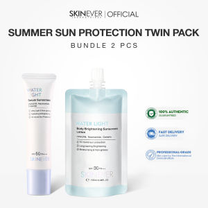 SKINEVER Water Light Face Sunscreen & Brightening Body Whitening SPF50++++ Dual-effect Sun Glow Set