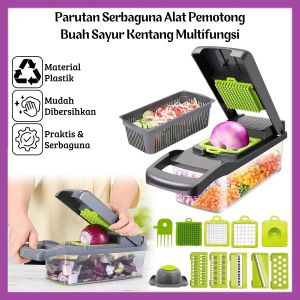 Parutan Sayur Buah Pengiris Kentang Wortel / Vegetable Fruit Slicer Anti Karat - FR GALLERY