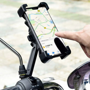 MTS Holder Spion HP Motor Penahan Ponsel Penyangga Pegangan Dudukan Stand Handphone Di Motor Original Kuat Aman Anti Maling