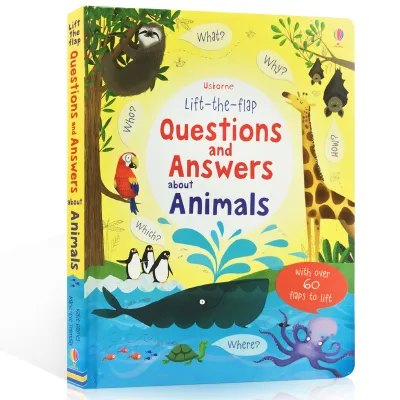Usborne Lift-The-Flap Questions and Answers Series Children Interactive Books General Knowledge books for kids 3-8 about dinosaur animals space computer coding biology etc