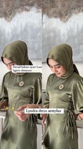 ARSHILASHOP -  FREE BROSS  BISA COD / BEST SELER LYODRA DRESS / BAHAN ARMANY SILK DRES KONDANGAN / BRIDESMIDE / BAHAN LEMBUT HALUS / M-XXL BIGSIZE / WUDHU FRIENDLY DRES / TERBARU PESTA DRESS SATIN POLOS / GRATIS ONGKIR