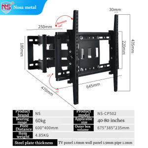 Universal TV Wall Mount Bracket For 14"-80" Retractable Bracket Swivel Tilt Swivel MonitorFast Shipping